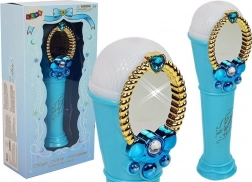 Microphone bleu magique avec miroir et lumières USB