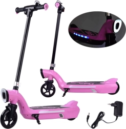 Trottinette électrique avec éclairage LED pour enfants – Rose