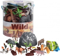 Woopie set de figurines animaux safari 34 pcs