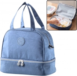 Sac isotherme pour déjeuners bleu