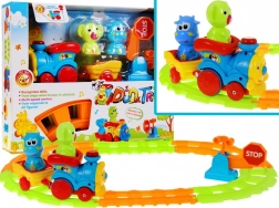 Set de train coloré jouet Dudu Train pour enfants