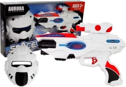 Pistolet laser spatial avec masque pour enfants