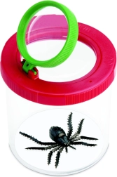 Gobelet d’observation avec double loupe pour insectes et éléments naturels