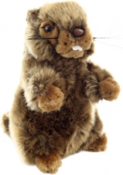 marmotte en peluche écoresponsable 18 cm