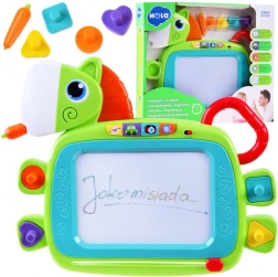 Tablette magique colorée en forme de cheval avec tampons