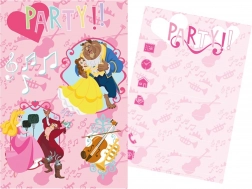 Set d’invitations et d’enveloppes DISNEY PRINCESSES 15 × 10 cm (5+5)