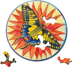 Puzzle rond CURIOSI Picoli Papillon 33 pièces