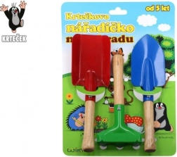 outils de jardin pour enfants Taupe – métal et bois, set de 3 pièces