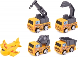 Ensemble de Petites Machines de Construction et Avion à Retraite