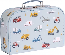 A Little Lovely Company ensemble de deux valisettes en carton pour enfants au motif d’animaux de la forêt – Véhicules