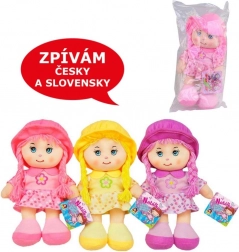 Poupée textile sonore 26 cm