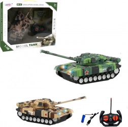 Tank télécommandé avec lumières et sons pour enfants