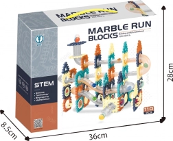 Piste à billes – jeu de construction 110 pièces