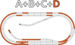 Coffret de voies ROCO GeoLine D avec ballast