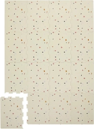 Tapis de jeu en mousse 3 Sprouts terrazzo crème