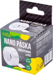 Ruban adhésif nano double face 1 m × 5 cm