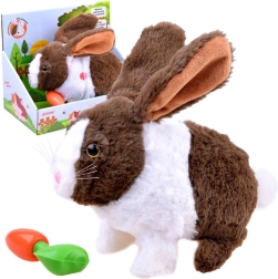 Lapin en peluche interactif avec petite carotte – Lapin