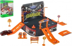 Jouet garage avec voiture Welly Porsche