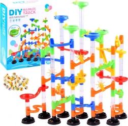 circuit de billes coloré MARBLE – kit de construction 136 pièces