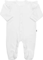 Combinaison bébé en coton New Baby Practical blanche pour filles 80