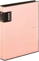 Classeur A4 PASTELINI abricot à 4 anneaux