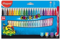 Feutres lavables MAPED Color'Peps Jungle, 24 pièces