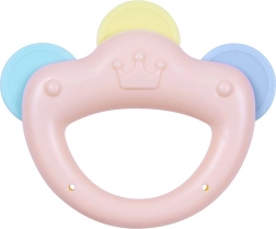 Anneau de dentition avec hochet en forme de couronne BABY MIX