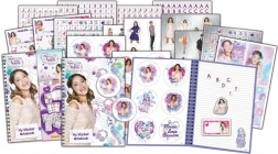 Cahier ligné avec plus de 900 autocollants Violetta par Panini