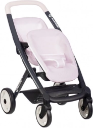 Poussette sportive pour poupées jumeaux Maxi Cosi rose clair