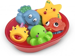 petits animaux aquatiques pour le bain dans un bol, 6 pcs