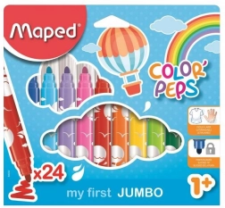 Feutres MAPED Color'Peps Early Age Jumbo, 24 pcs