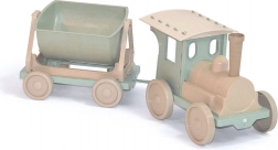 DOLONI petit train avec wagon en matériau écologique