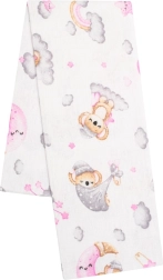 Carré de flanelle imprimé New Baby koala rose