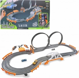 Circuit de voitures avec adaptateur ou piles pour enfants à partir de 6 ans