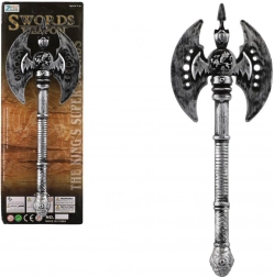 Hache en plastique de l’Antiquité 30 cm – argentée