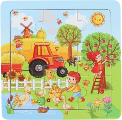 Puzzle en bois Récolte 9 pièces