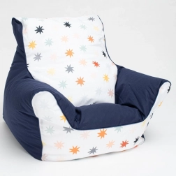 Fauteuil pour enfants avec remplissage en billes New Baby bleu