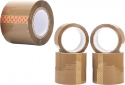 Ruban d’emballage brun 48 mm × 50 m, caoutchouc synthétique