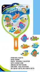 Poissons plongeurs avec épuisette