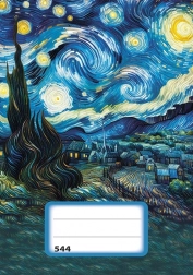 Cahier ligné A5 Nuit étoilée - 40 feuilles