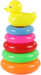 Pyramide colorée pour enfants avec caneton