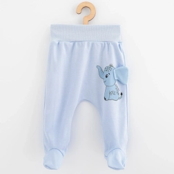 Pantalon évolutif en coton pour bébé New Baby Happy Elephant bleu