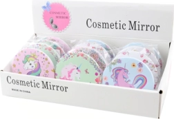 Miroir rond avec motif licorne