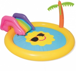 Bestway aire de jeu aquatique gonflable pour enfants avec toboggan 237 × 201 × 104 cm