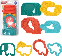 WOOPIE chaînons à suspendre pour bébés – animaux, 24 pièces