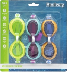 Lunettes de natation Aqua Burst pour enfants - 3 emballages