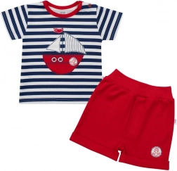 Ensemble d’été pour enfant T-shirt et short NEW BABY Marine