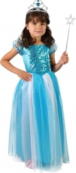 Costume de princesse pour enfant – bleu, taille S