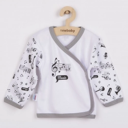 Chemise bébé en coton avec motif Music NEW BABY