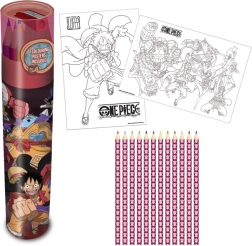 Set de crayons de couleur ONE PIECE 12 pcs avec étui